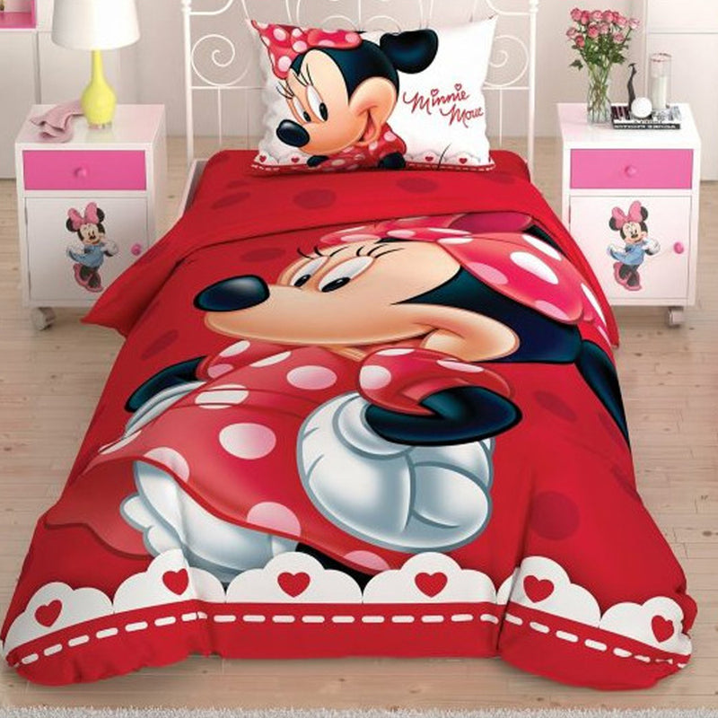 Детски спален комплект Taç Disney Minnie Lovely Glitter (6705955635396)