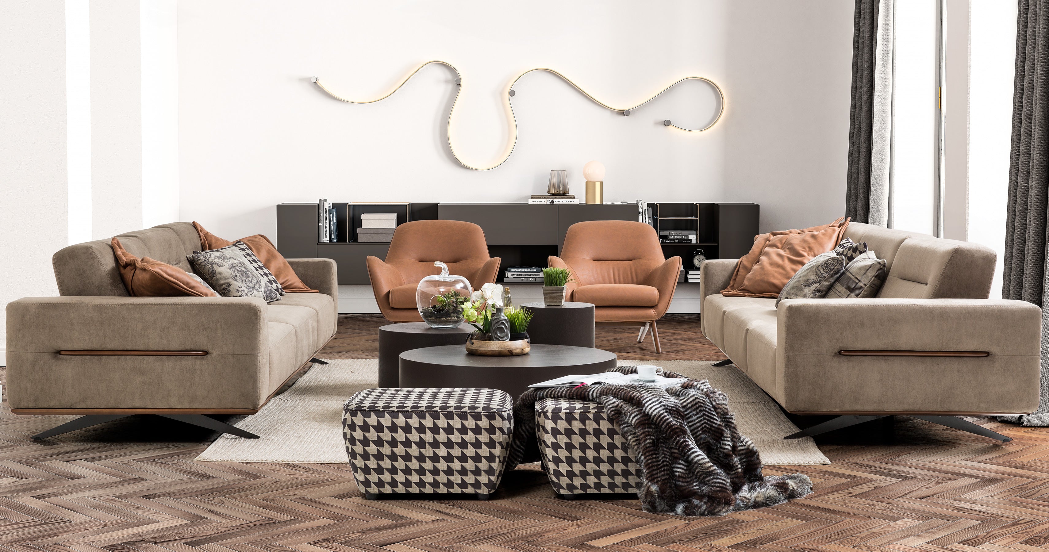 8 модула за модулен разтегателен диван «Morocco»