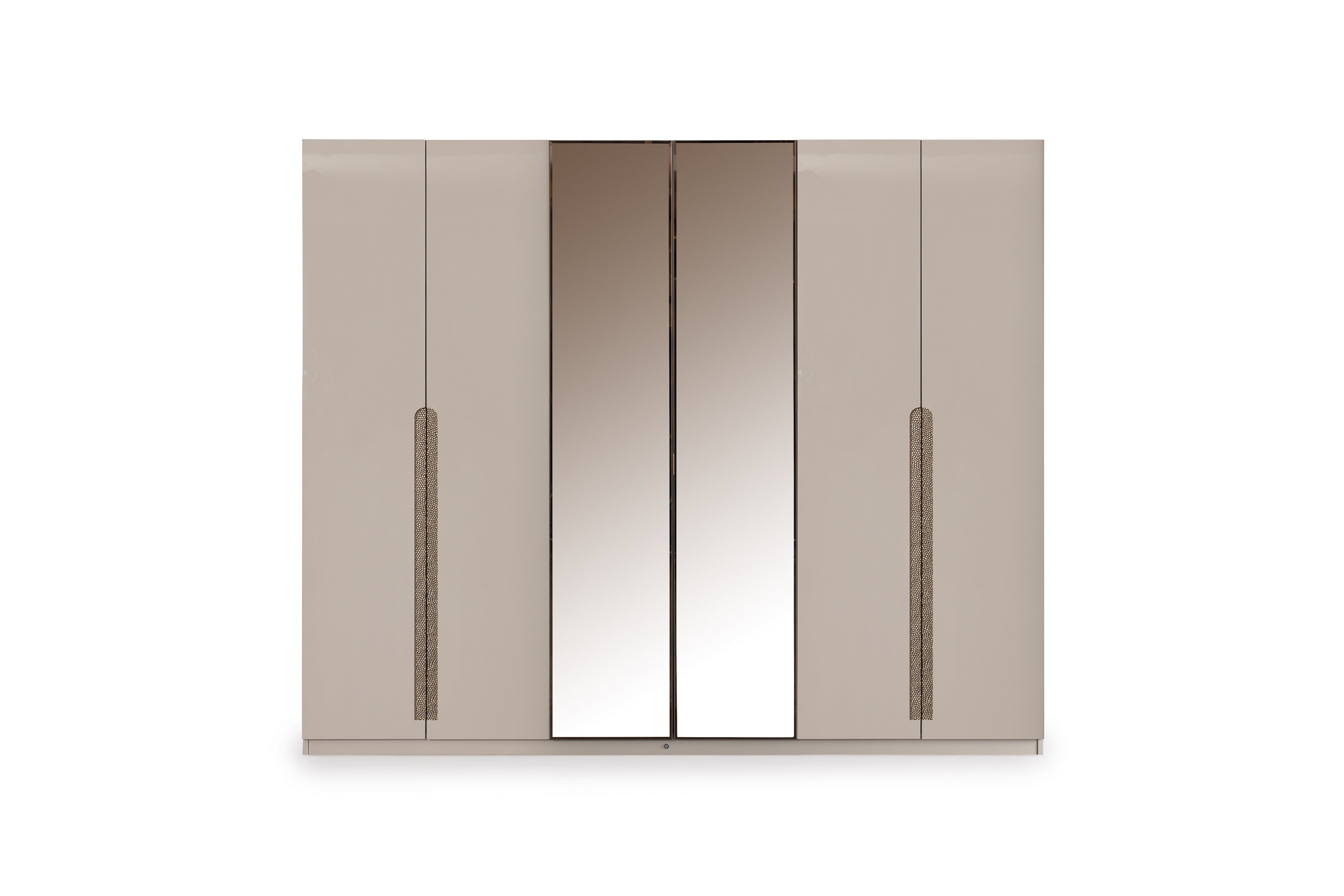 Модулен гардероб «Puzzle» - 8 модула, 10 модела врати, с осветление, стъклени, МДФ, ПДЧ, огледални