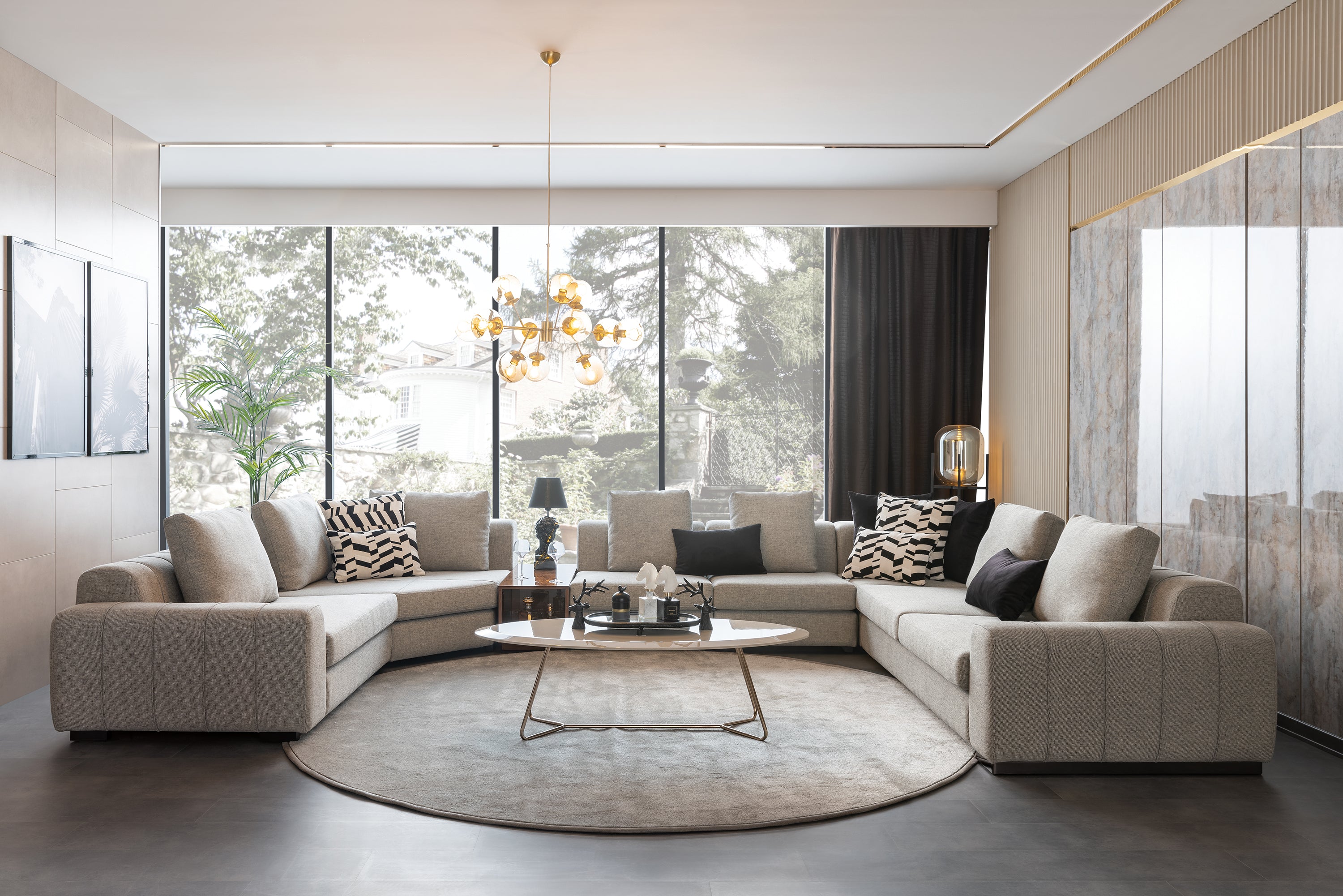 Модулен диван «Mostar» + конзолна масичка, лежанка