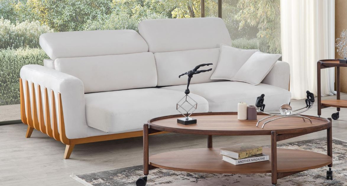 Двуместен разтегателен диван «Hunkar» + електрически механизъм, USB зарядна станция, ширина 195см