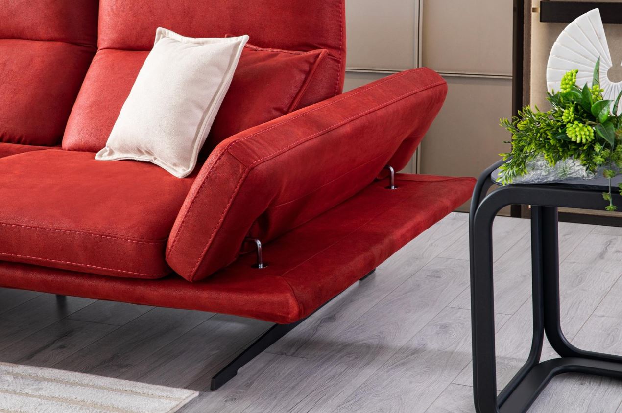 Ъглов разтегателен диван «Mostar» + три декоративни възглавници, ширина 322см