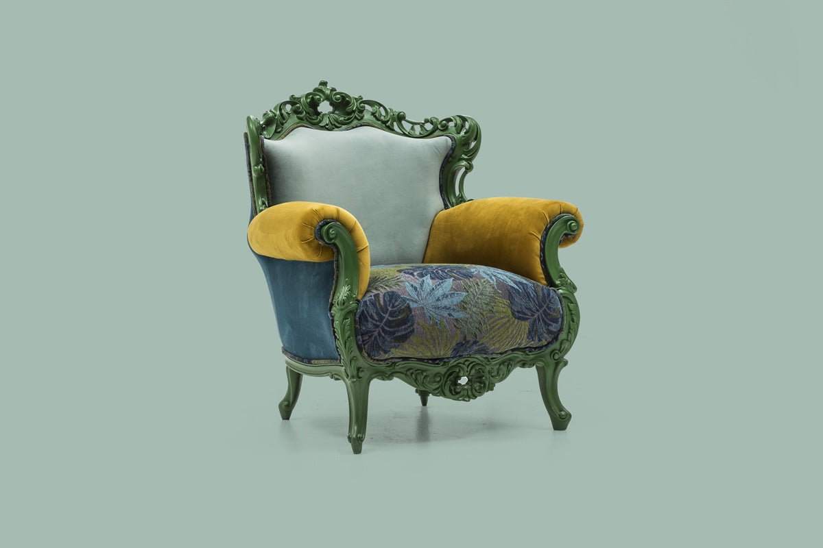 Кресло Saloni Picasso Amazon Colorium (6696665546948)