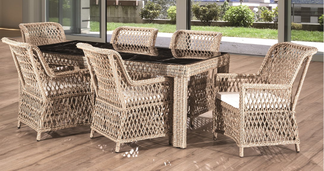 Градински сет «Roza Rio 147» - маса + шест стола