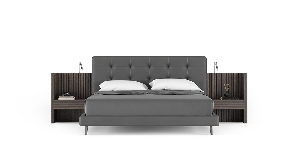 Нощно шкафче «Roma» + чекмедже и панел с осветление, размер 74х82х48см