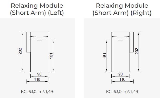 10 модула за модулен диван «Conrad»