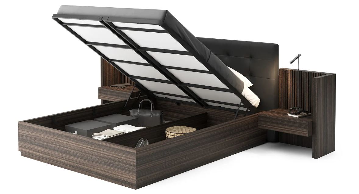 Легло «Roma» с място за съхранение, повдигащ механизъм