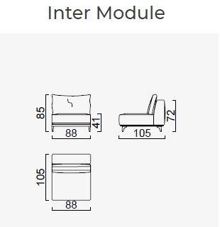 8 модула за модулен диван «Loft»