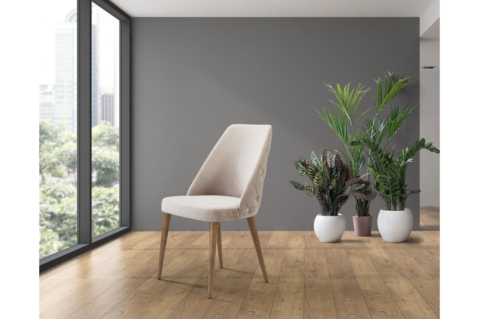 Трапезен стол «Almira» с тапицерия, 100+ вида дамаски