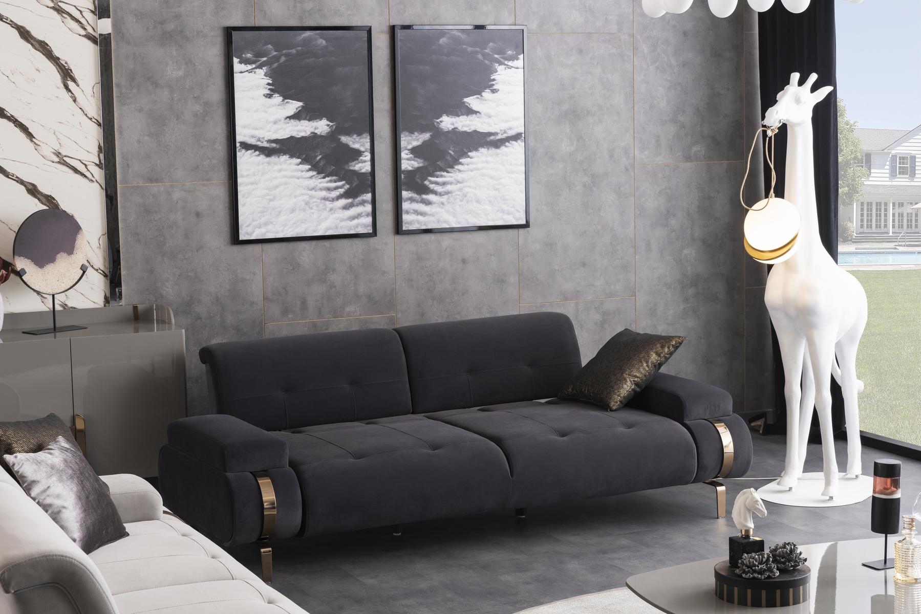 Триместен диван «Beyonce» + 2 декоративни възглавници, ширина 235см