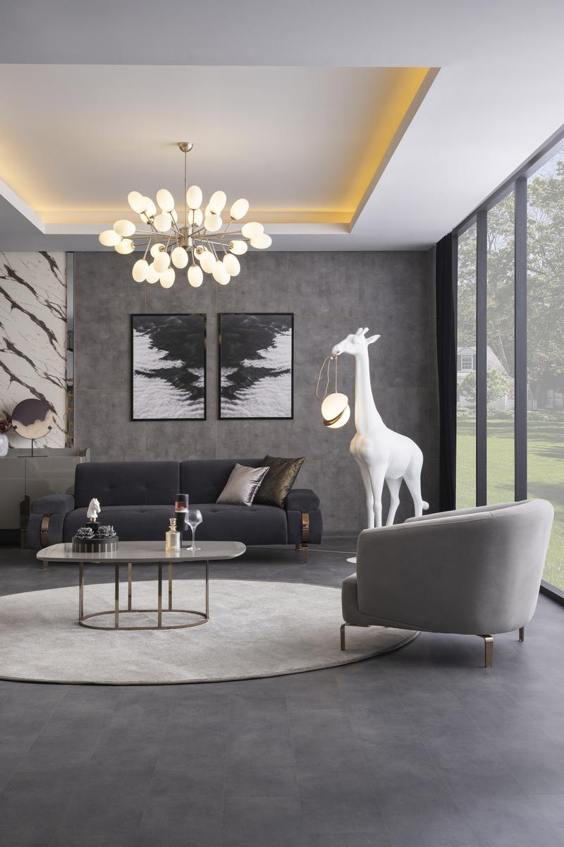 Триместен диван «Beyonce» + 2 декоративни възглавници, ширина 235см