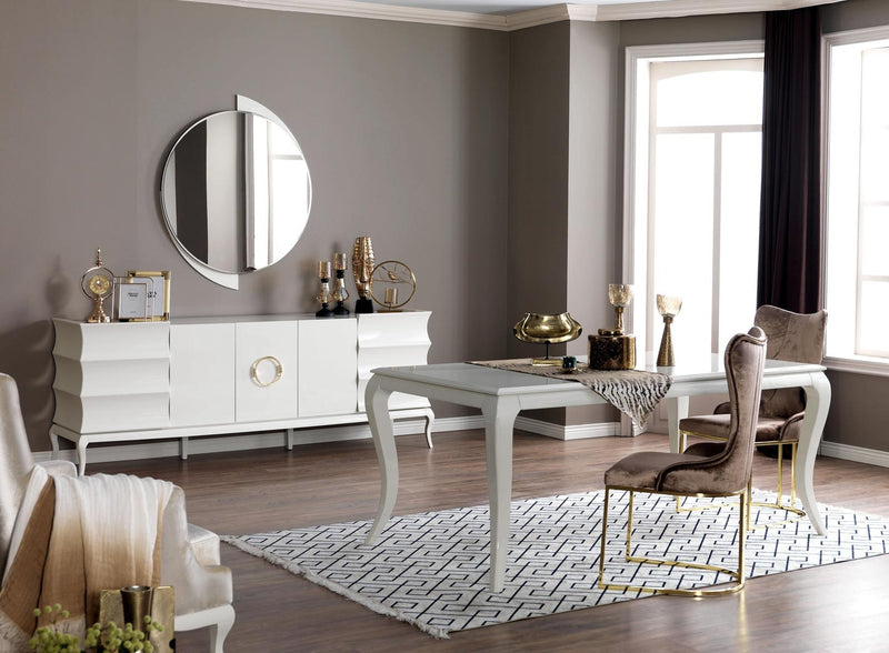 Трапезна маса Muzaffer Bianco White
