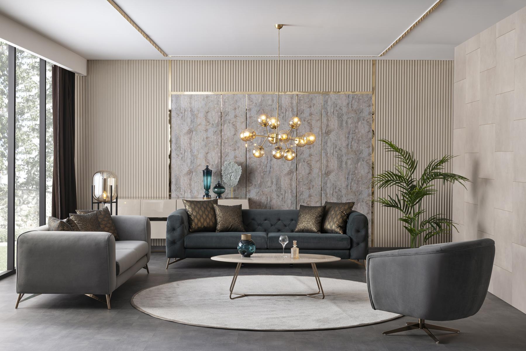 Триместен диван «Florida» + 4 декоративни възглавници, ширина 230см