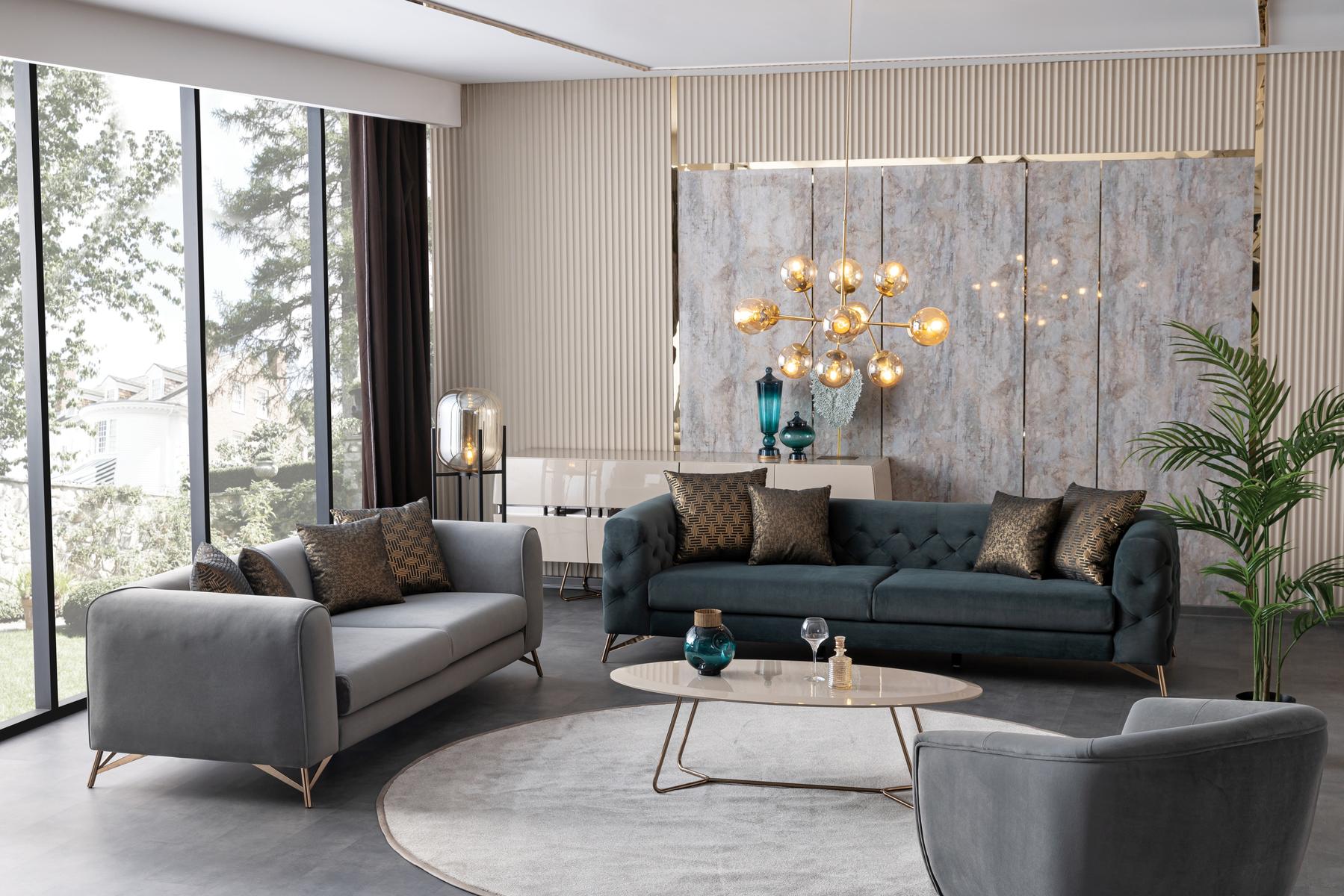 Четириместен диван «Florida» + декоративни възглавници, ширина 270см