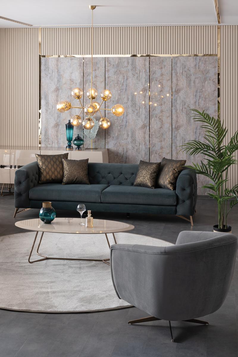 Четириместен диван «Florida» + декоративни възглавници, ширина 270см