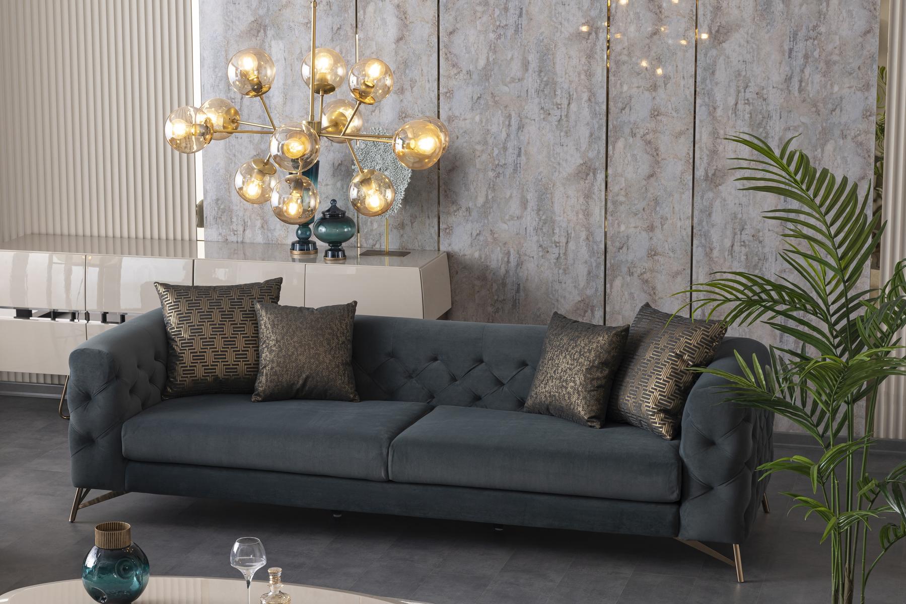 Триместен диван «Florida» + 4 декоративни възглавници, ширина 230см