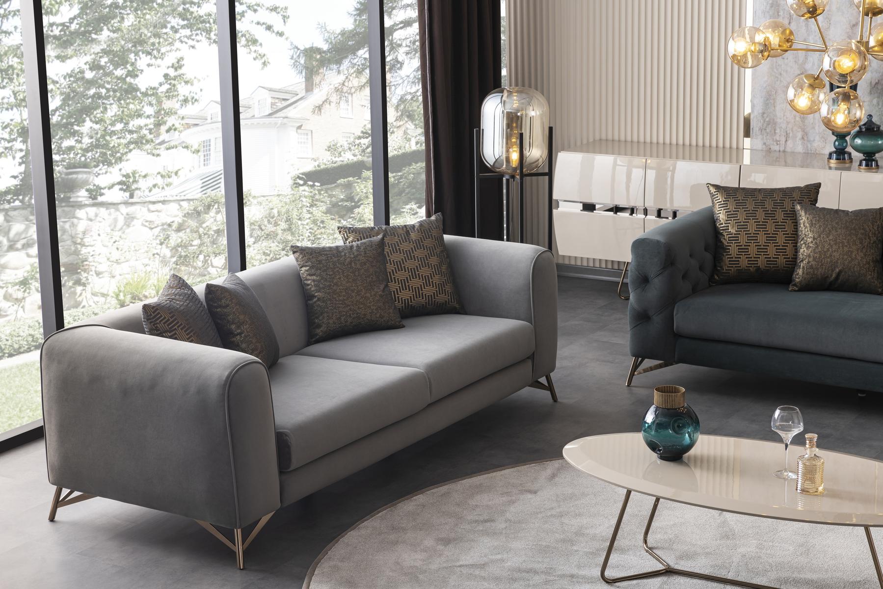 Триместен диван «Florida» + 4 декоративни възглавници, ширина 230см