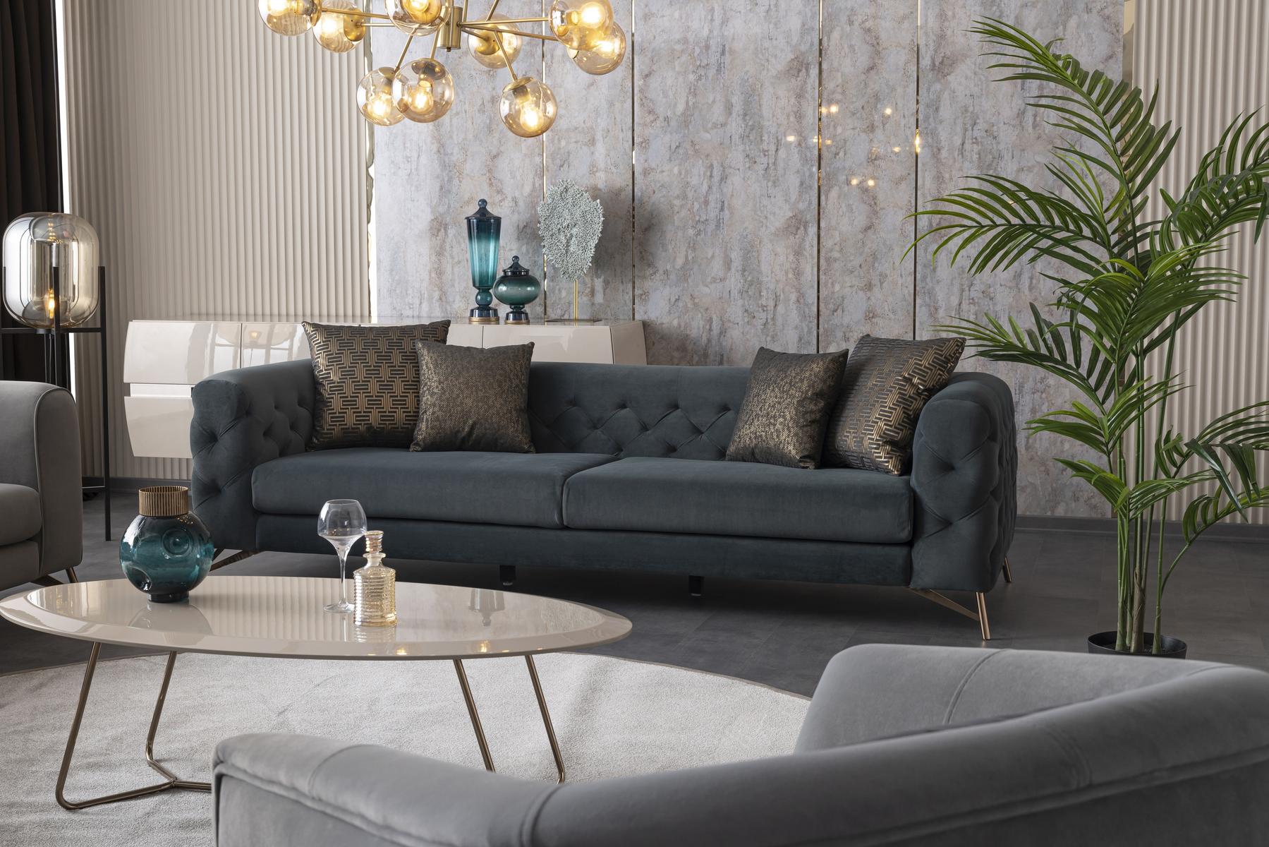 Четириместен диван «Florida» + декоративни възглавници, ширина 270см