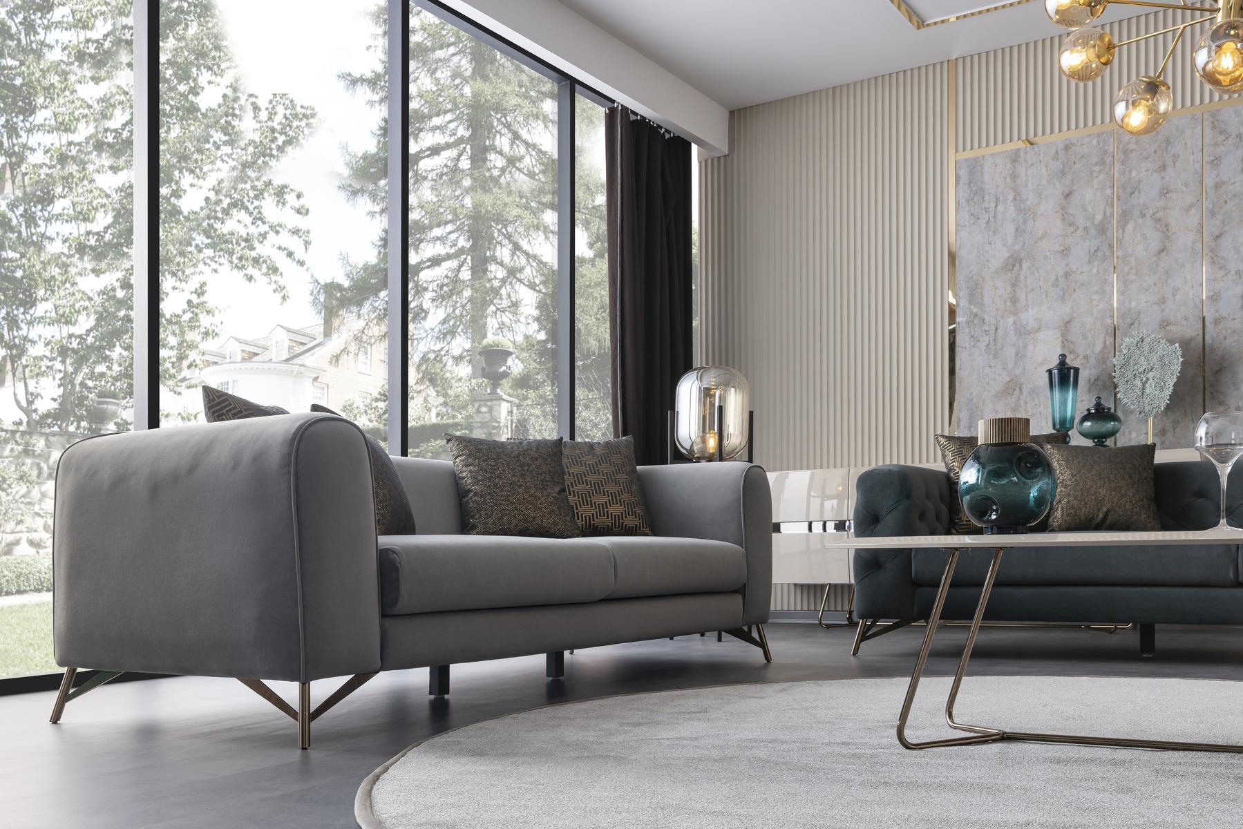 Четириместен диван «Florida» + декоративни възглавници, ширина 270см