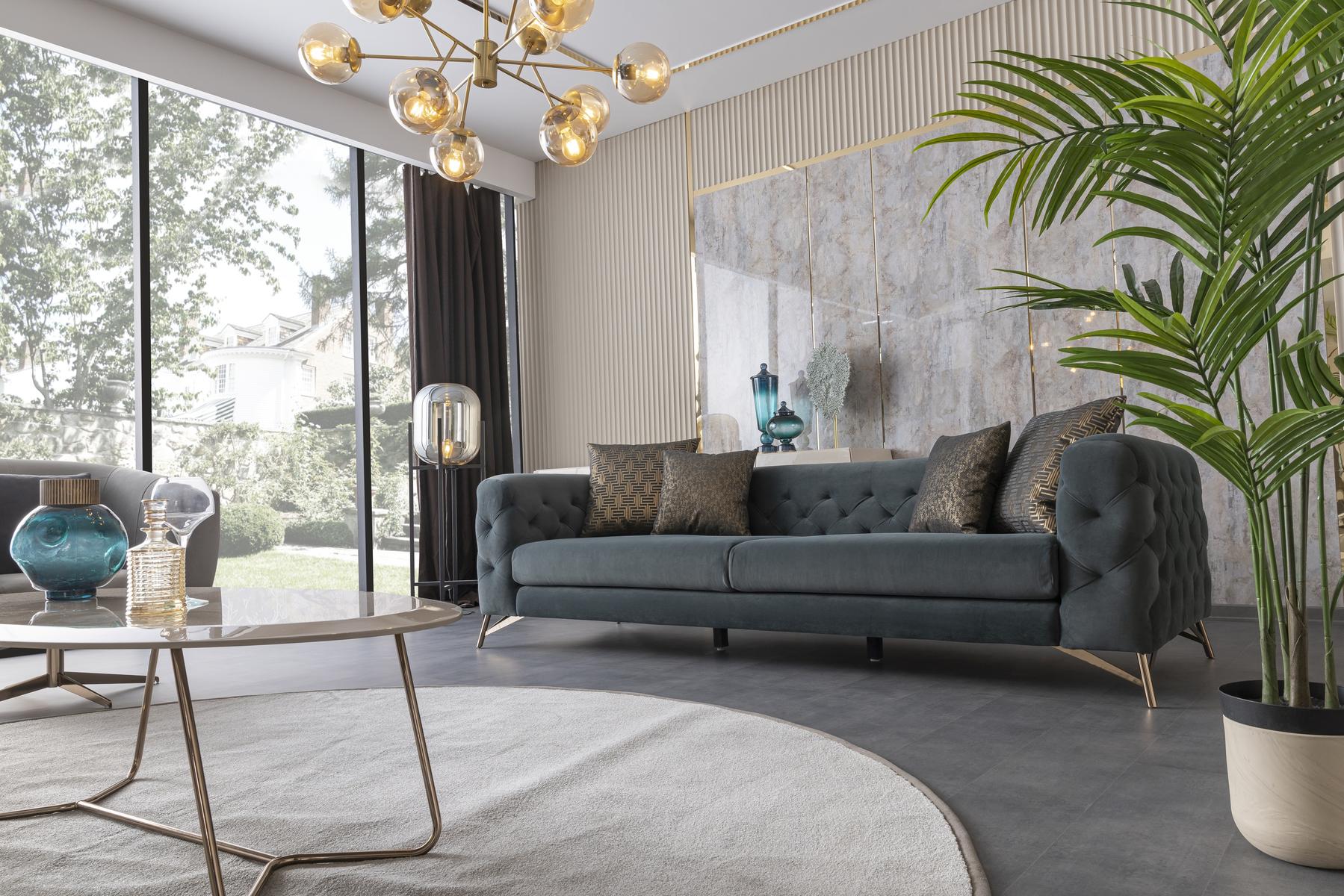 Четириместен диван «Florida» + декоративни възглавници, ширина 270см