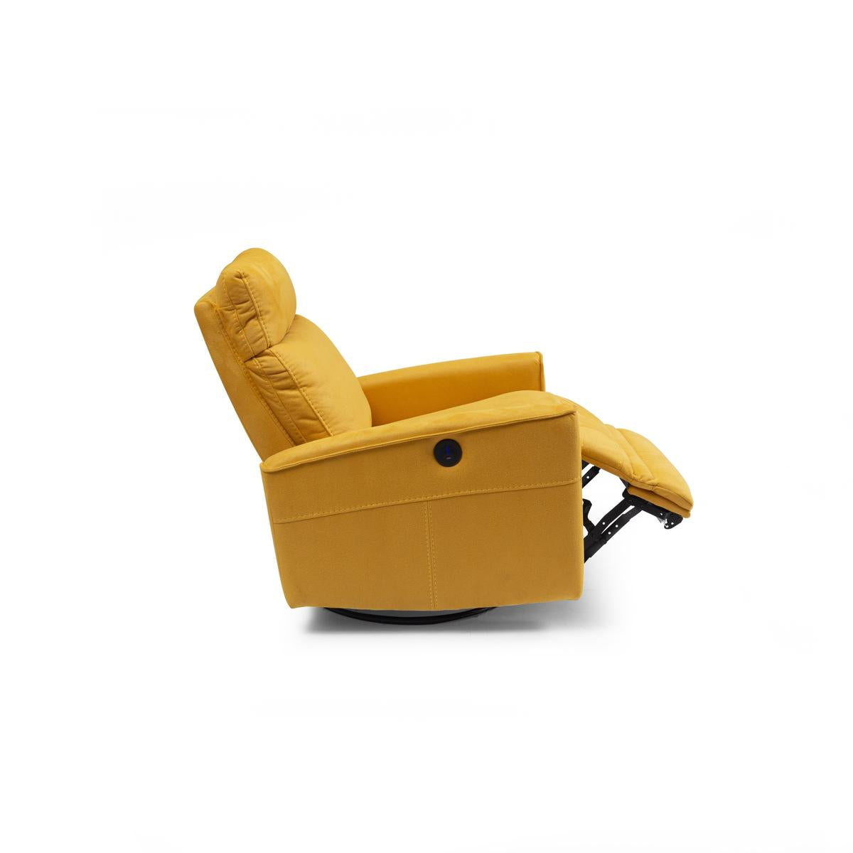 Кресло «Girit» с електрически релакс механизъм, USB зарядна станция