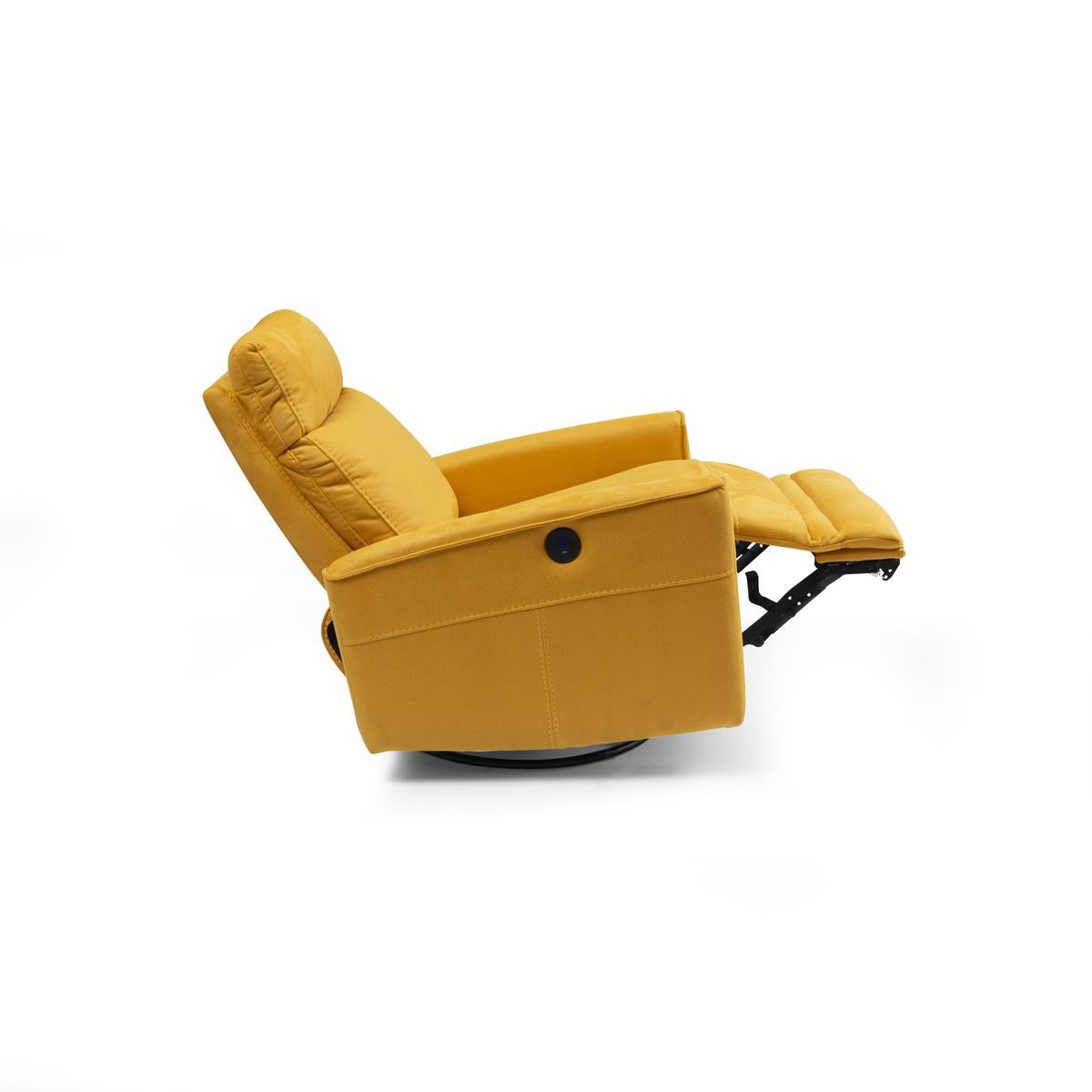 Кресло «Girit» с електрически релакс механизъм, USB зарядна станция