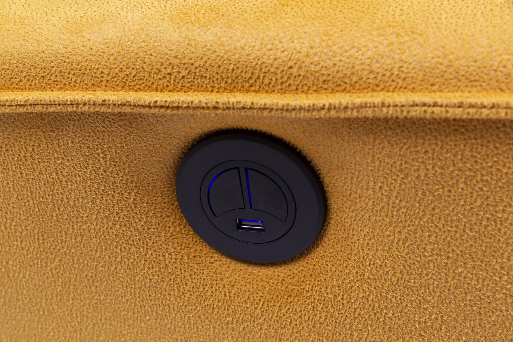 Кресло «Girit» с електрически релакс механизъм, USB зарядна станция