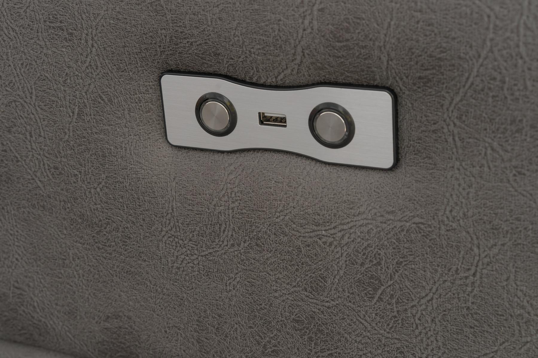 Триместен разтегателен диван «Palermo» с електрически механизъм, с декоративни възглавници, ширина 235см