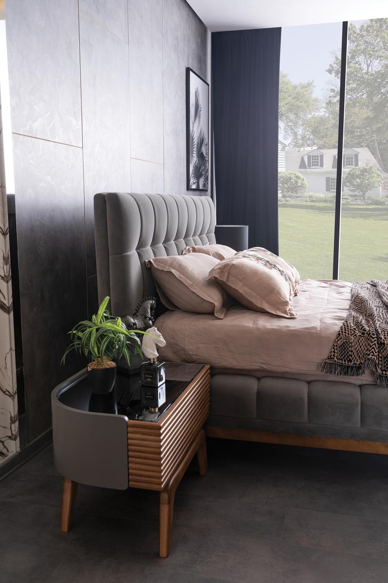 Нощно шкафче «Quatro» + чекмедже, размер 70х49х49см