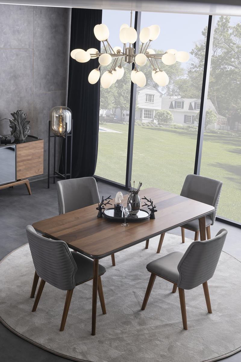 Трапезен стол «Quatro» с тапицерия, 10+ вида дамаски