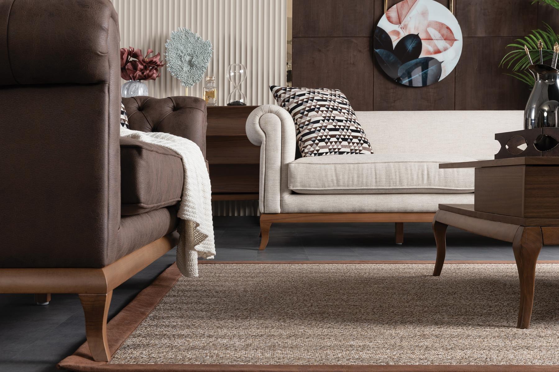 Триместен диван «Torino» + 2 декоративни възглавници, ширина 235см