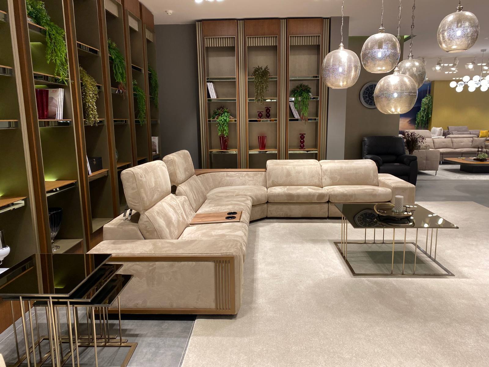 5 модула за модулен диван «Melodi» + електрически механизъм, USB зарядна станция