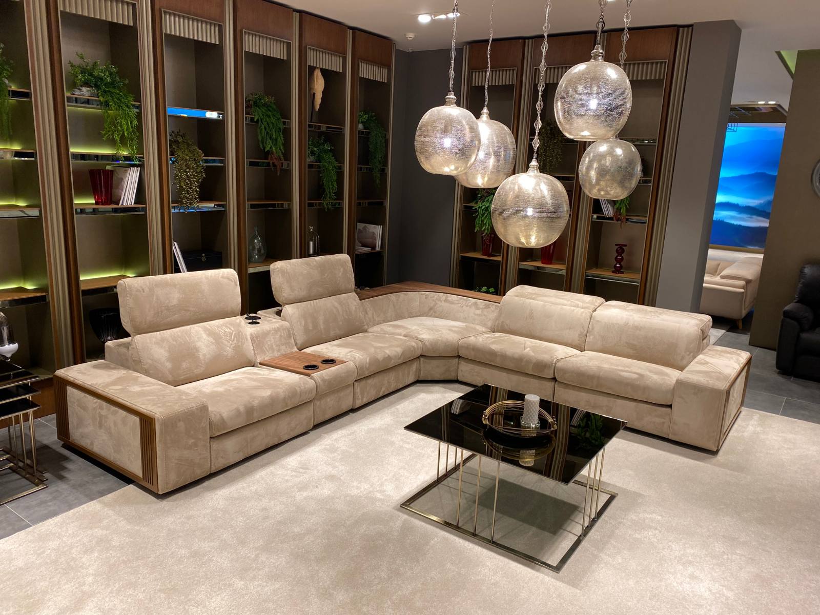 5 модула за модулен диван «Melodi» + електрически механизъм, USB зарядна станция